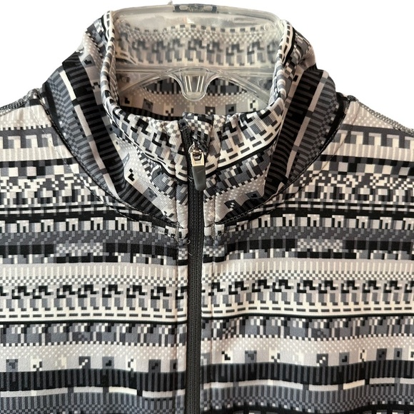 Nike Pro Dri-Fit Aztec Half Zip Pull Over Thumbholes Logo Pullover Women's Sz. L - Picture 4 of 13